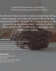 Red Calcite (637g) - Energy & Vitality