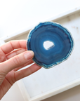 Blue Agate Slice - Calm & Communication