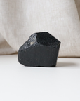 Medium Black Tourmaline with Carved Point 215g