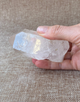 Clear Quartz Point For clarity, focus, and energy amplification.