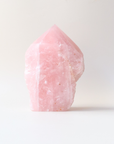 Rose Quartz Point (1kg, Semi-Polished) - Love & Emotional Healing