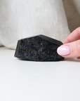 Medium Black Tourmaline with Carved Point 158g