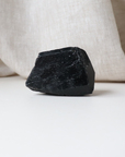 Medium Black Tourmaline with Carved Point 175g