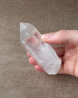 Clear Quartz Point For clarity, focus, and energy amplification.