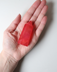 Pink Aura Quartz Point 80g - Love & Positivity