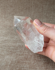 Clear Quartz Point For clarity, focus, and energy amplification.