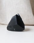 Medium Black Tourmaline with Carved Point 175g