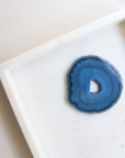 Blue Agate Slice - Calm & Communication