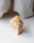 Orange Calcite Point Semi Polished Point