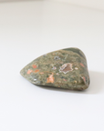 Rainforest Jasper Tumble 67g Flat Shape - Growth & Connection