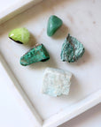 Green Crystal Collection Supporting Growth + Healing Heart Chakra