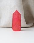 Pink Aura Quartz Point 80g - Love & Positivity