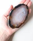Dark Brown Agate Slice 95g | 12cm x 8cm