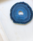 Blue Agate Slice - Calm & Communication