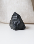 Medium Black Tourmaline with Carved Point 175g