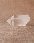A raw Clear Quartz point chosen to support clarity, focus, and energy amplification.