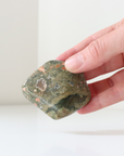 Rainforest Jasper Tumble 67g Flat Shape - Growth & Connection