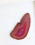 Pink Agate Slice - Love & Emotional Balance