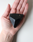 Medium Black Tourmaline with Carved Point 215g
