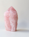 Rose Quartz Point (1kg, Semi-Polished) - Love & Emotional Healing