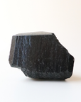 Medium Black Tourmaline with Carved Point 215g - Protection & Grounding