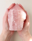 Rose Quartz Point (1kg, Semi-Polished)