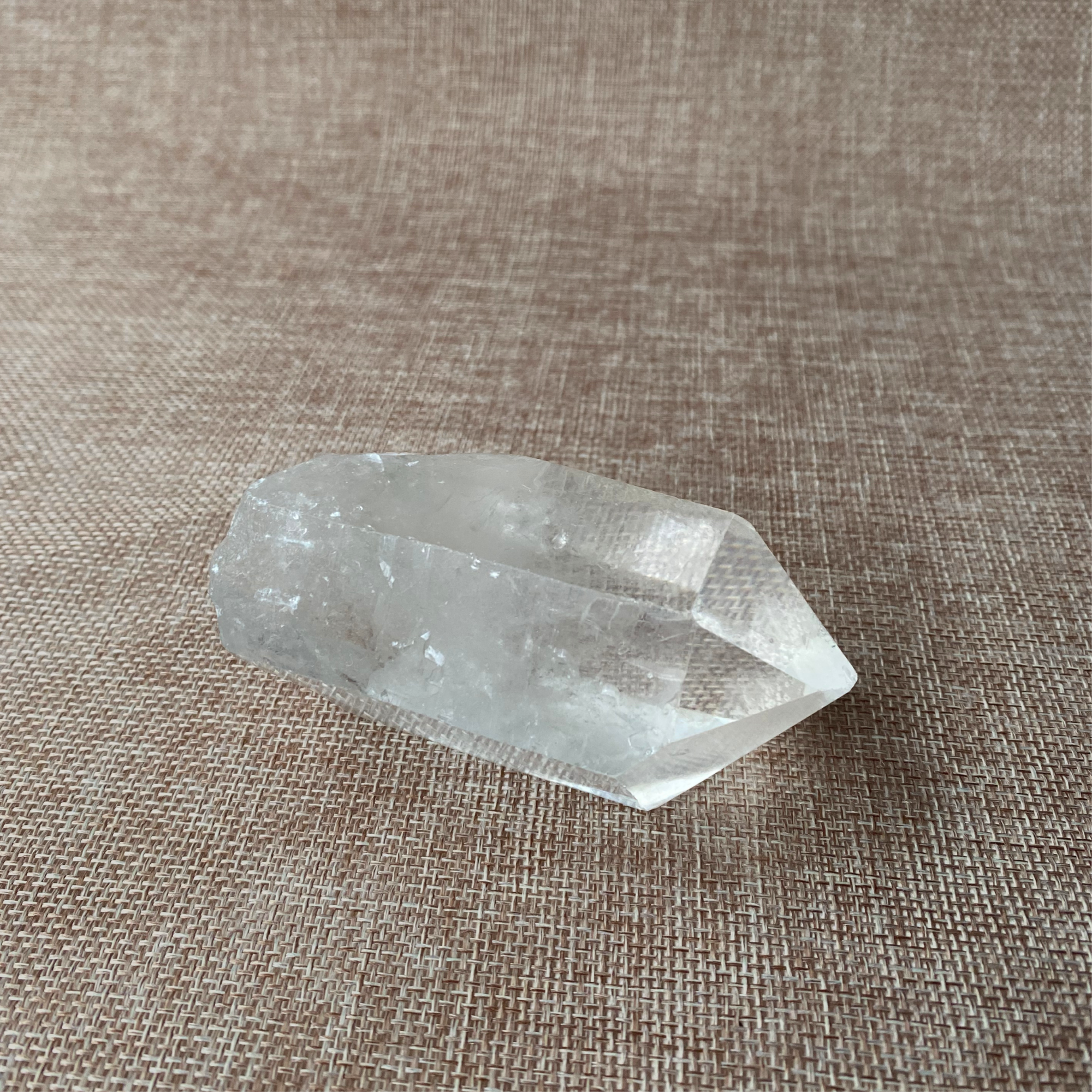Clear Quartz Point For clarity, focus, and energy amplification.
