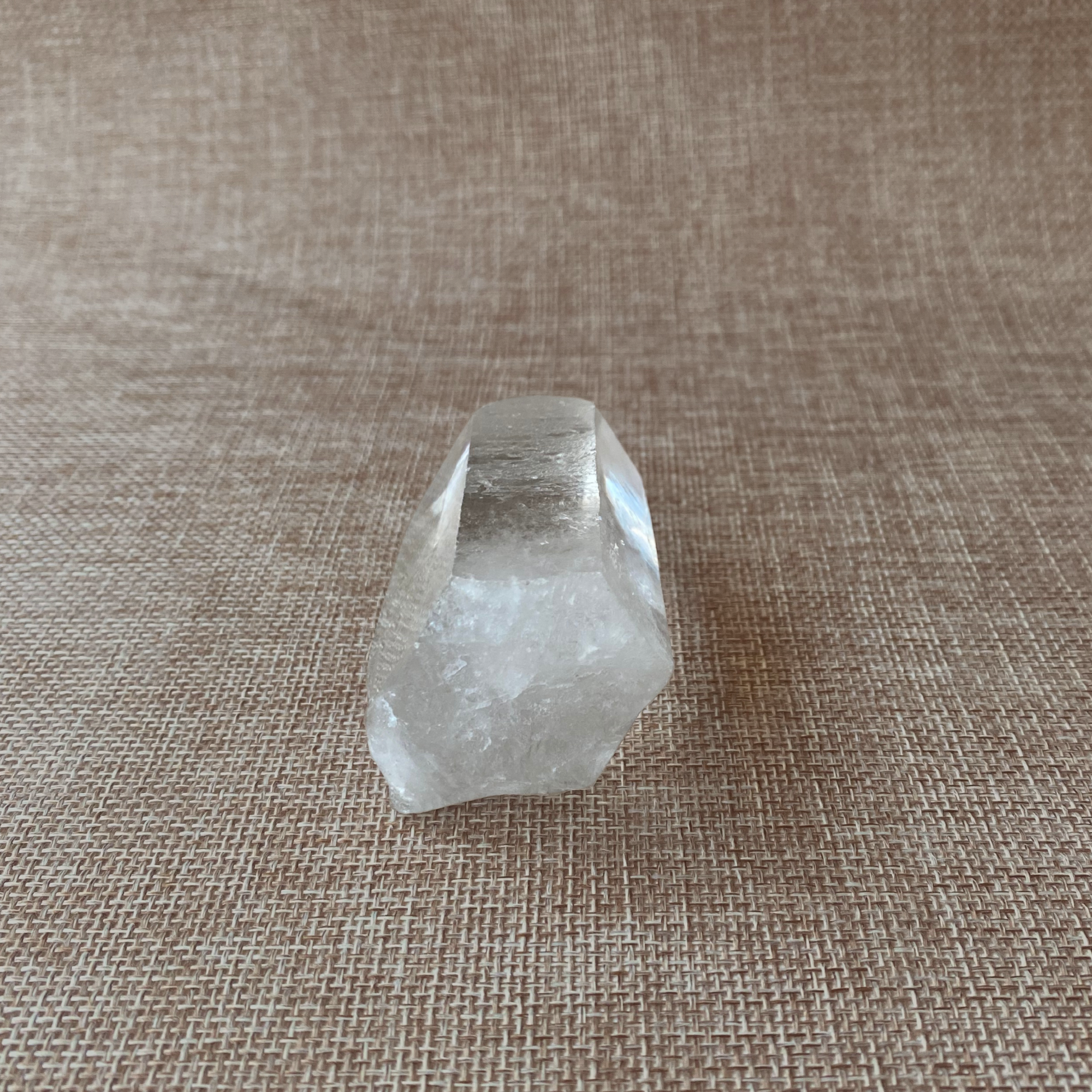 Clear Quartz Point with a Subtle Smoky Hue.