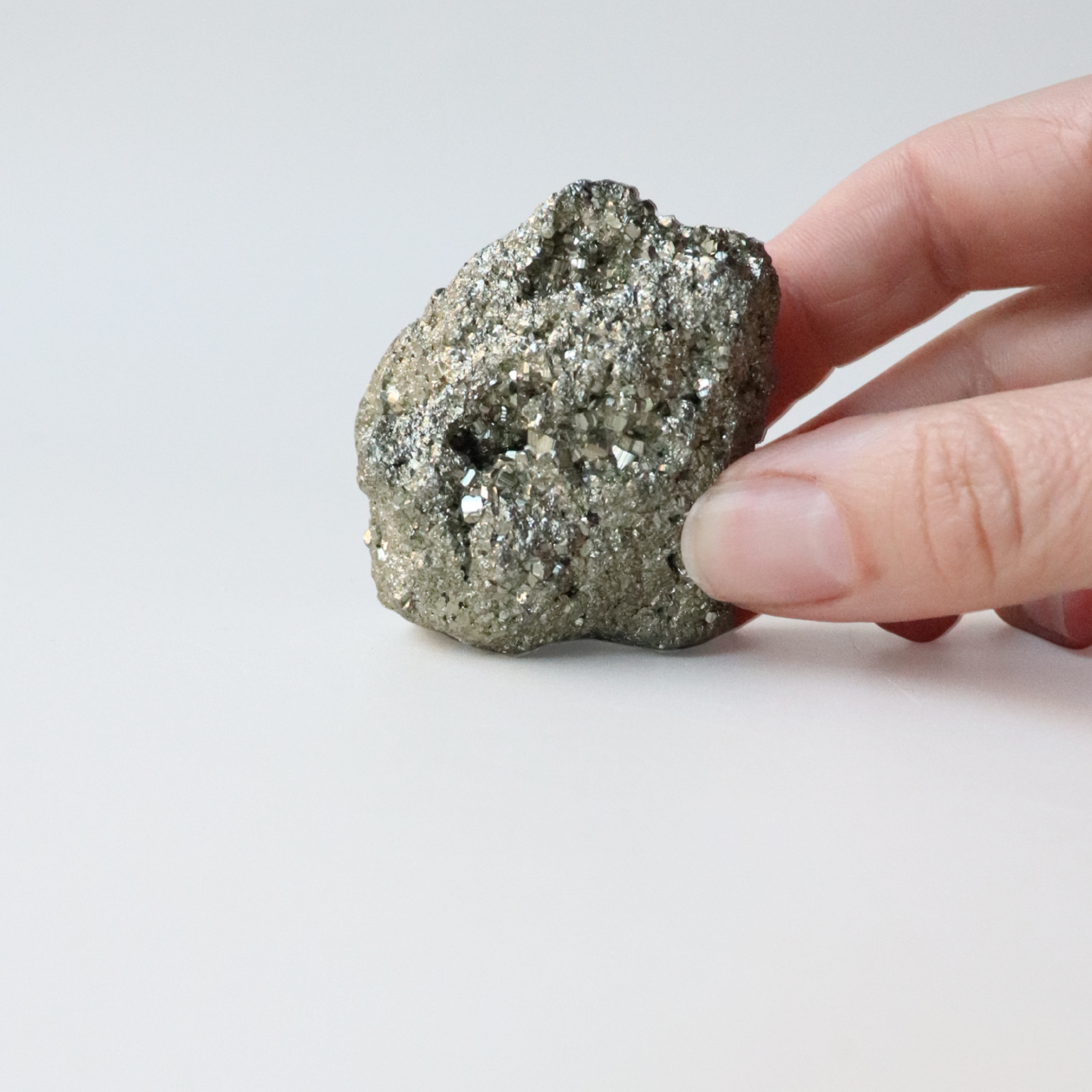 Natural Pyrite Crystal 158g - Abundance &amp; Protection