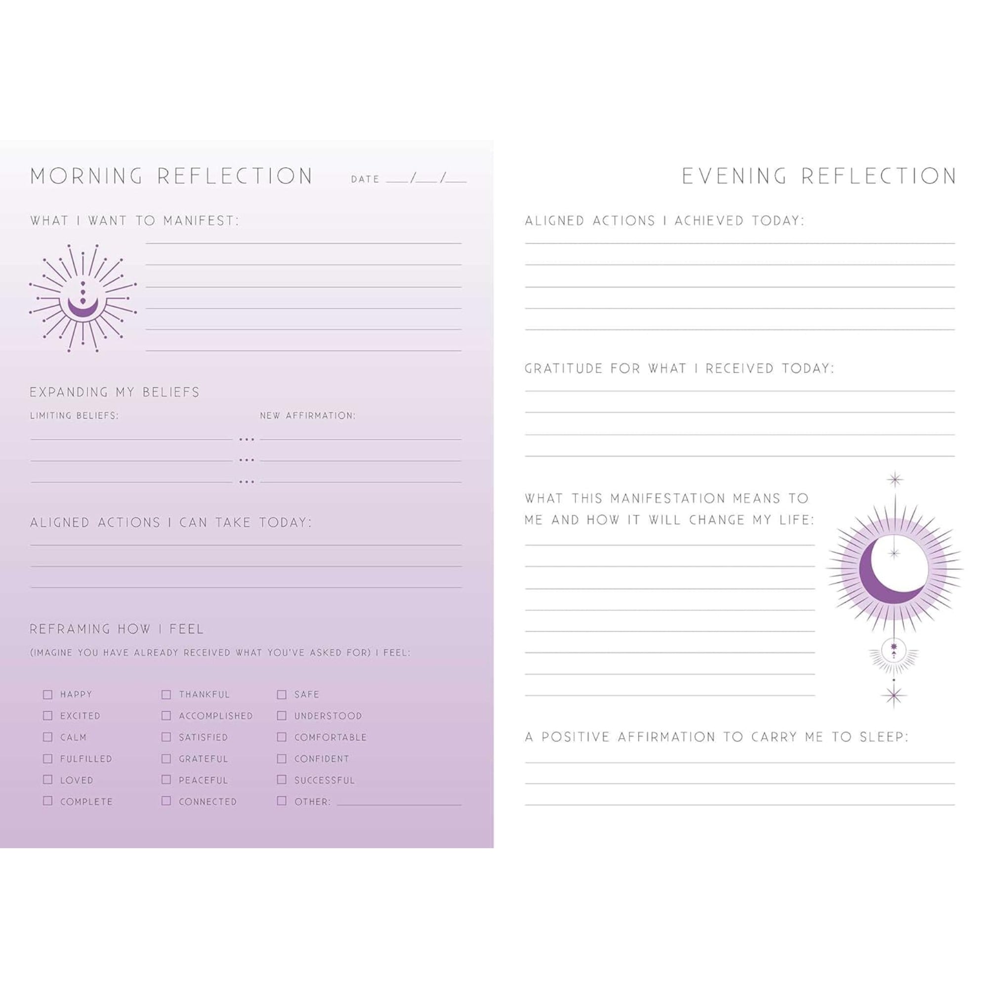 Manifestation Journal + Crystal Collection