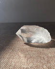 A raw Clear Quartz point chosen to support clarity, focus, and energy amplification.
