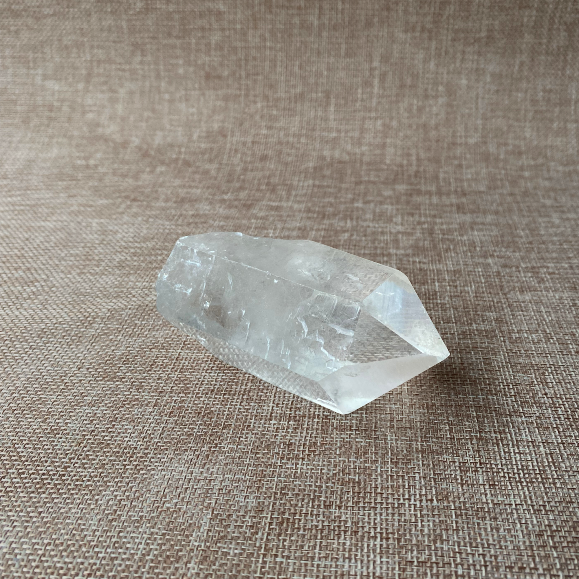 Clear Quartz Point For clarity, focus, and energy amplification.