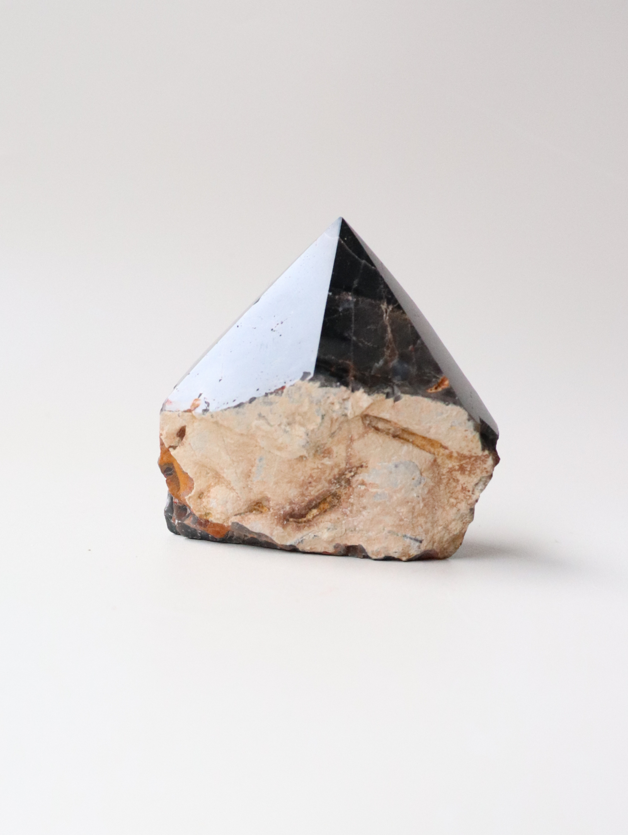 Semi-Polished Black Onyx  (155g) - Protection &amp; Strength