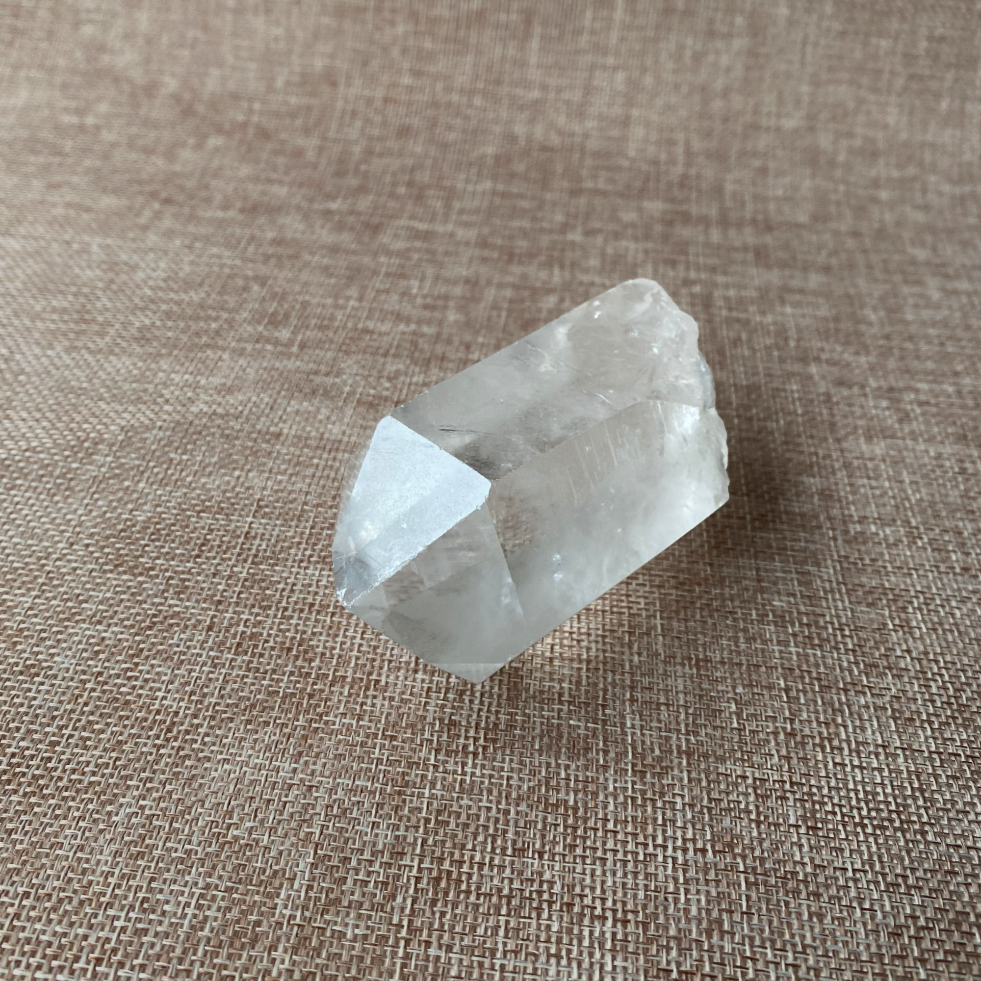 Clear Quartz Point For clarity, focus, and energy amplification.