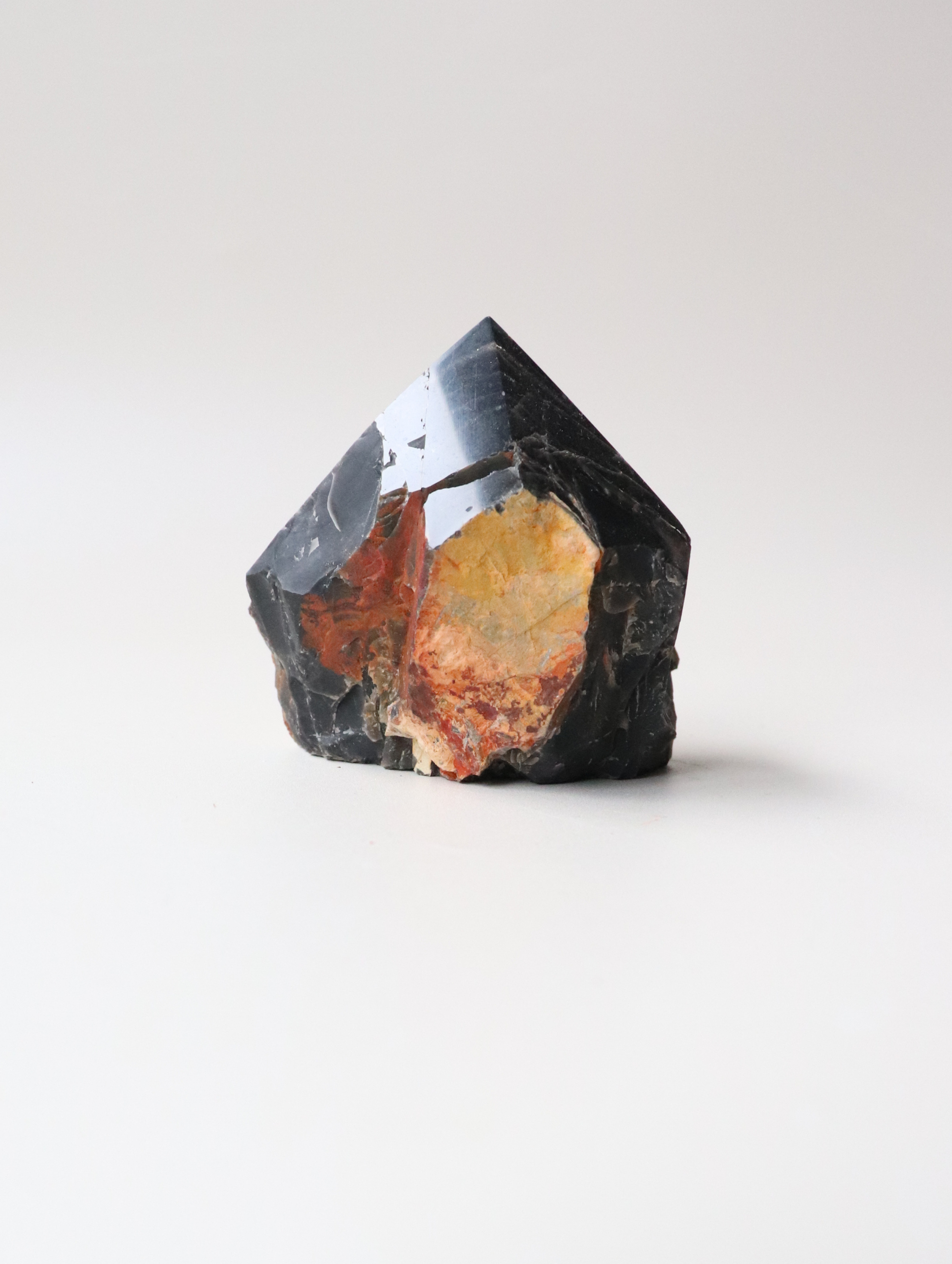 Semi-Polished Black Onyx  (155g) - Protection &amp; Strength