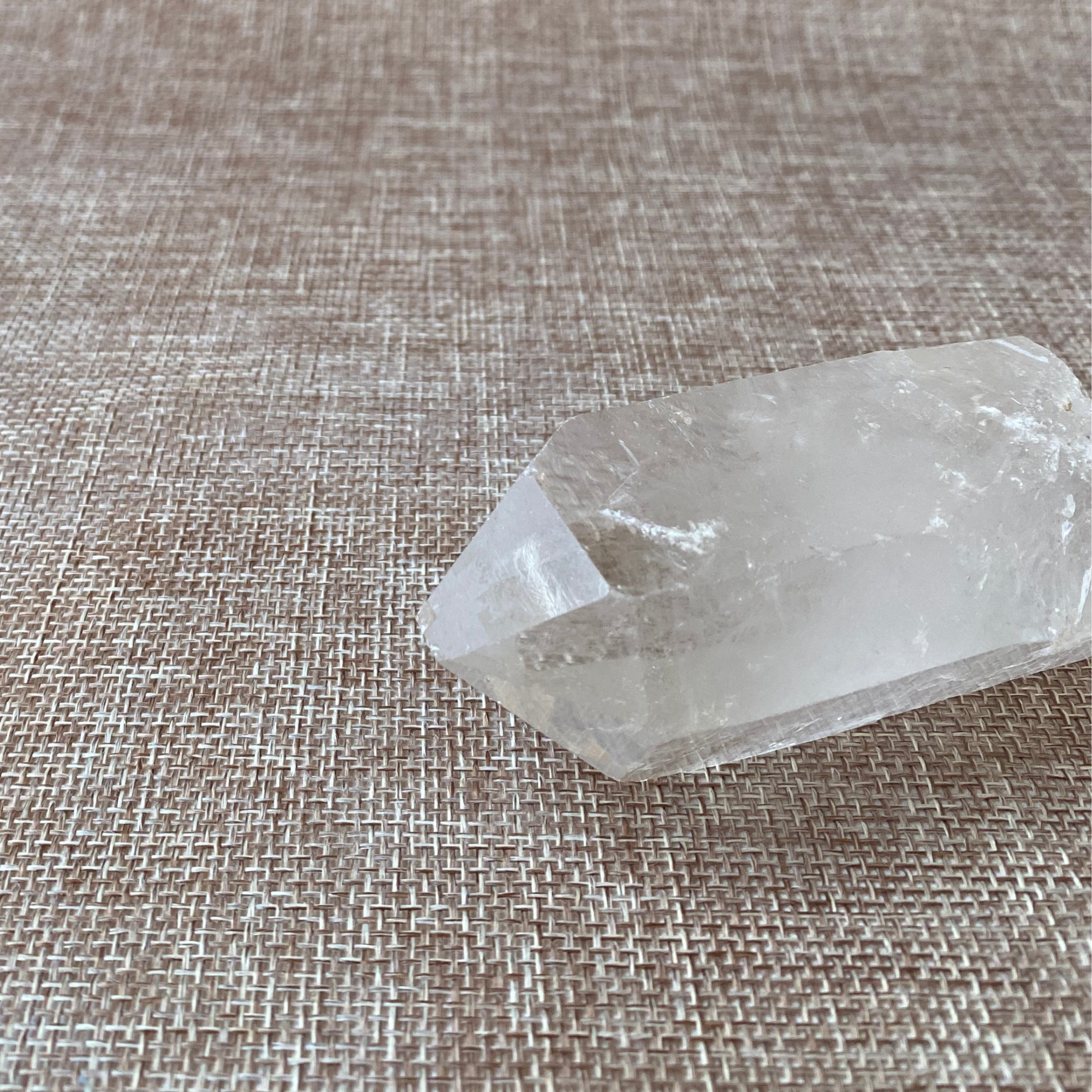 Clear Quartz Point For clarity, focus, and energy amplification.