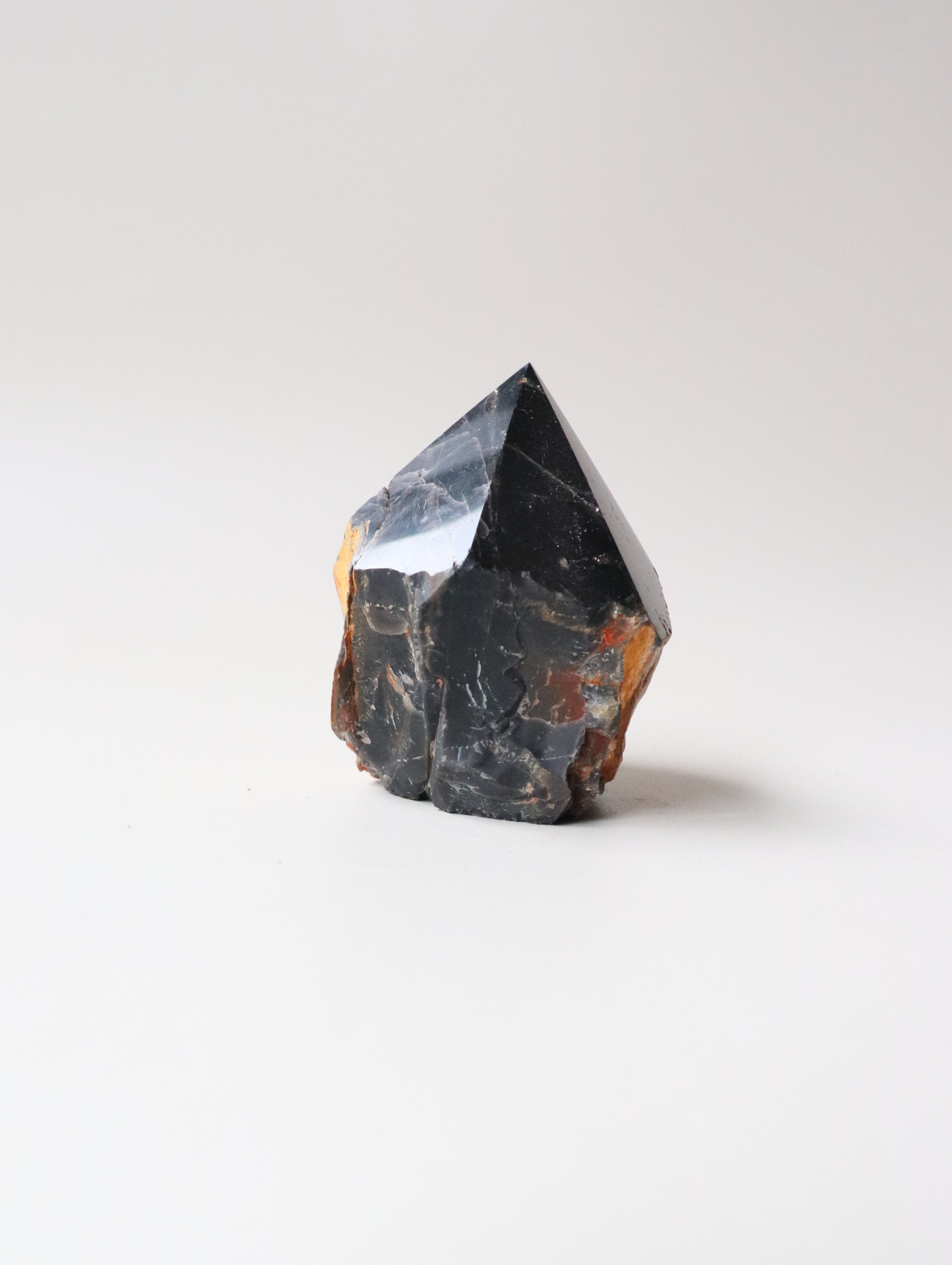 Semi-Polished Black Onyx  (155g) - Protection &amp; Strength
