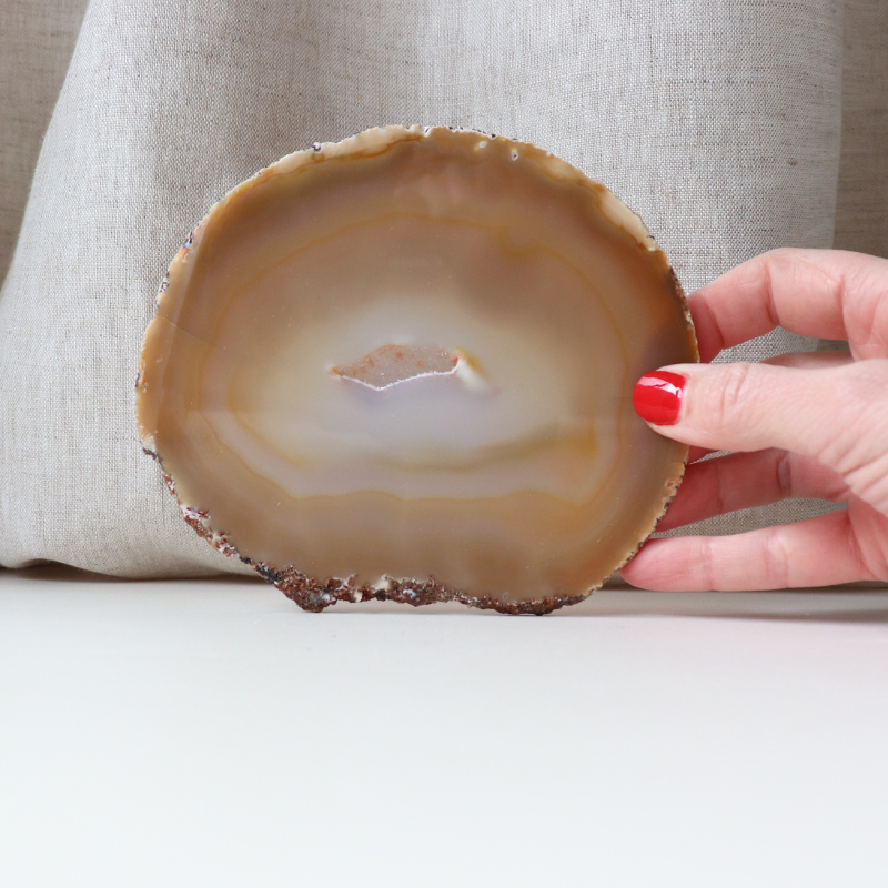 Dark Brown Agate Slice 182g