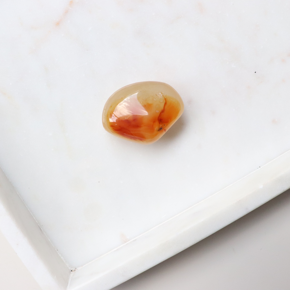 Carnelian Large Tumble Stone 44g - Motivation &amp; Courage