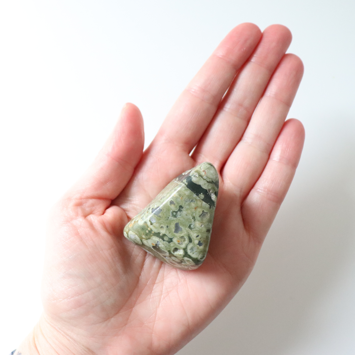 Rainforest Jasper Tumble 67g - Growth &amp; Connection