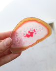 Pink Agate Slice - Love & Emotional Balance