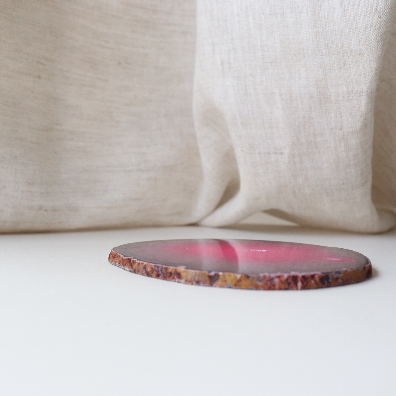 Pink Agate Slice 103g