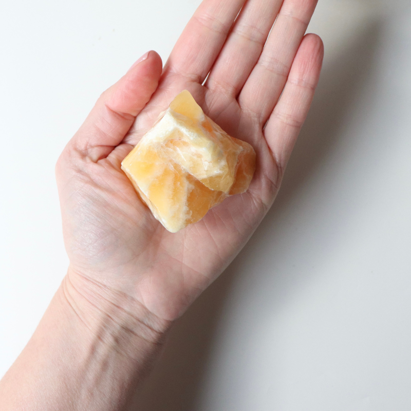 Rough Orange Calcite 118g