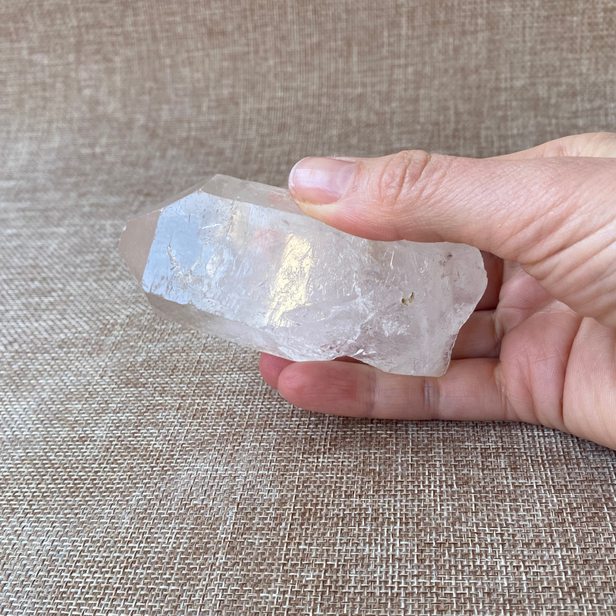 Clear Quartz Point For clarity, focus, and energy amplification.