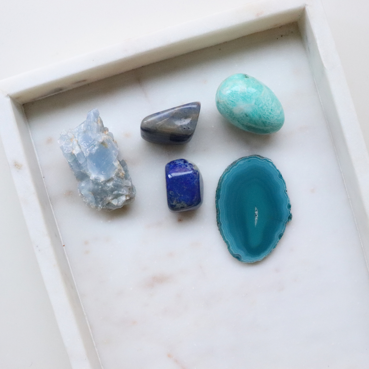 Blue Crystal Collection for Clarity, Communication + Inner Peace
