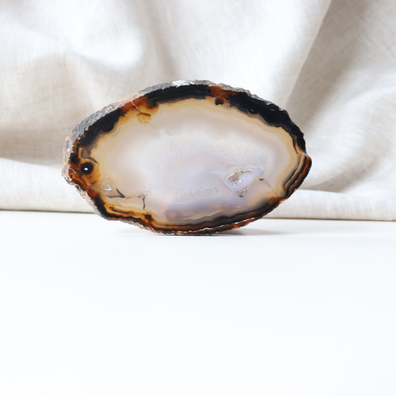 Dark Brown Agate Slice 95g | 12cm x 8cm