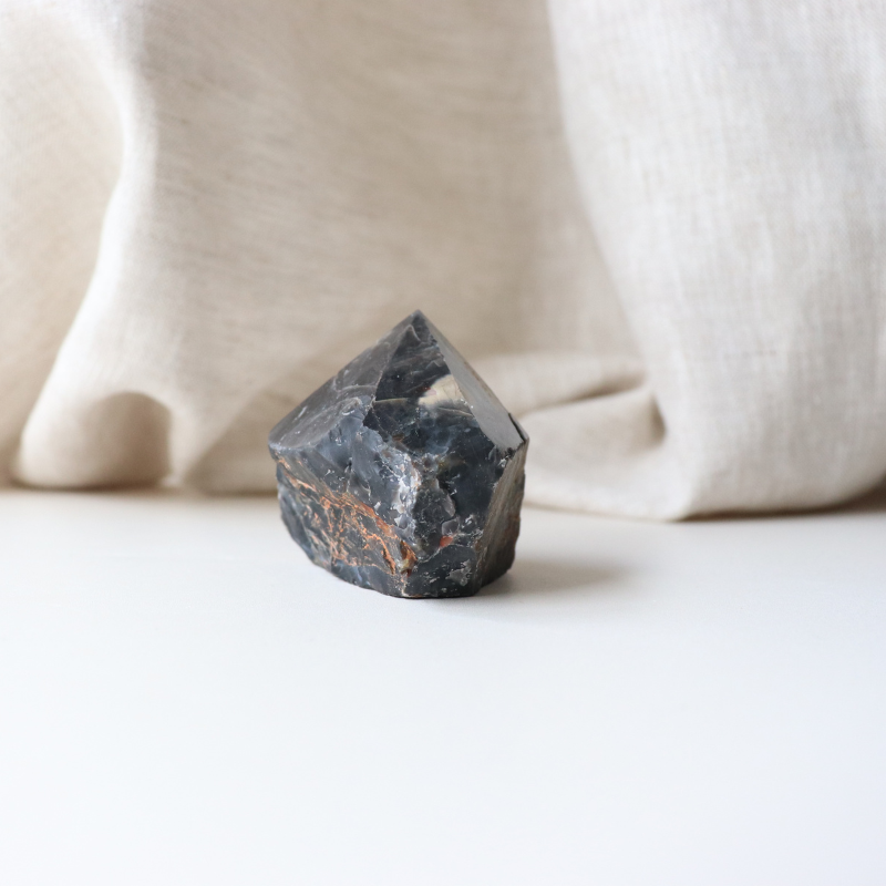 Semi-Polished Black Onyx  (130g)