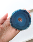 Blue Agate Slice - Calm & Communication