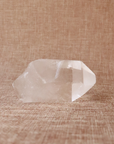 A raw Clear Quartz point chosen to support clarity, focus, and energy amplification.