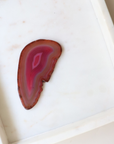 Pink Agate Slice - Love & Emotional Balance